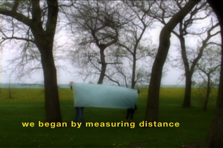 We began by measuring distance